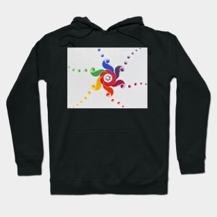 Rainbow wheel Hoodie